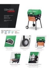 Guruss CG-050 Kömürlü Barbekü Mangal Yeşil