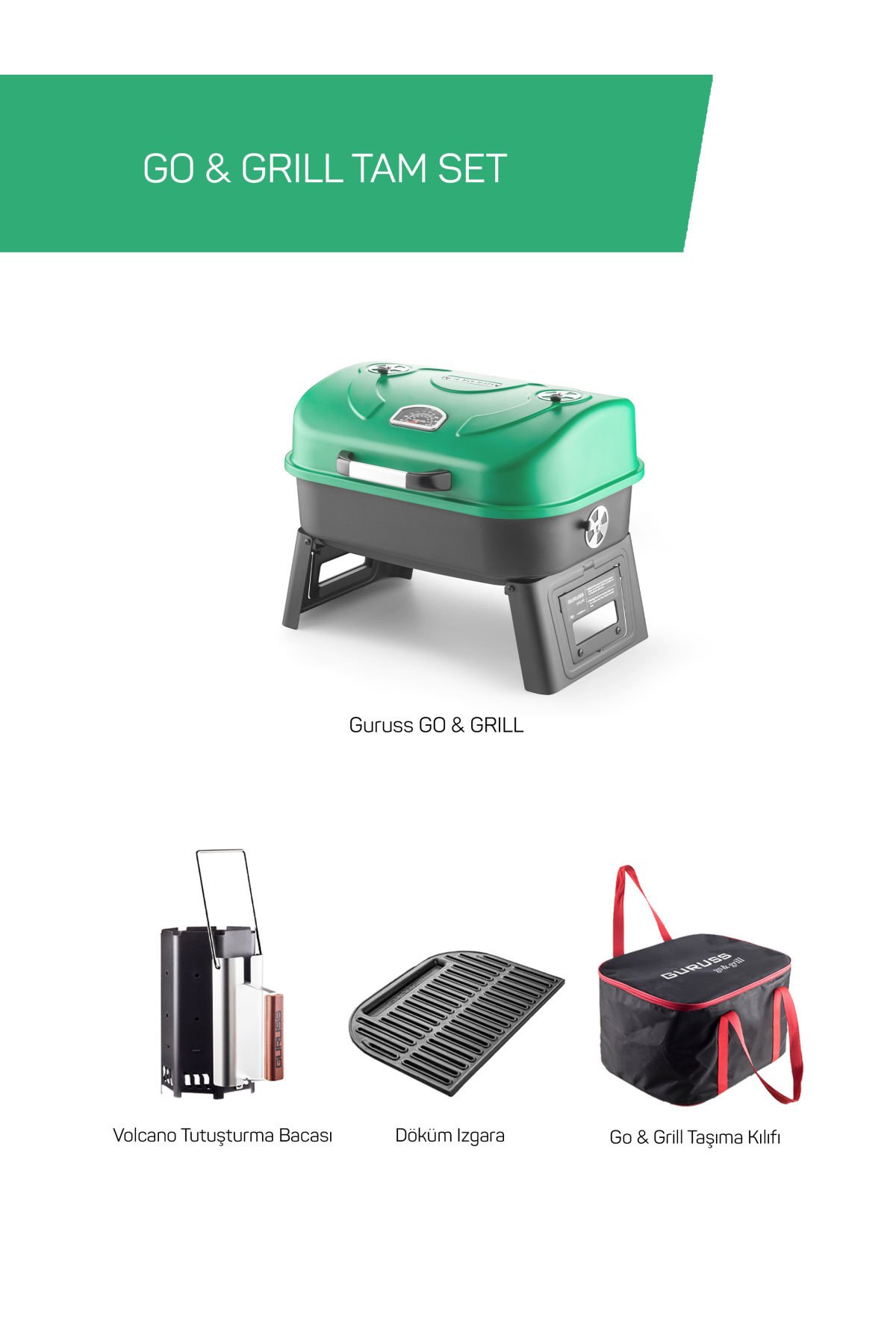 Guruss Go & Grill Tamset Yeşil